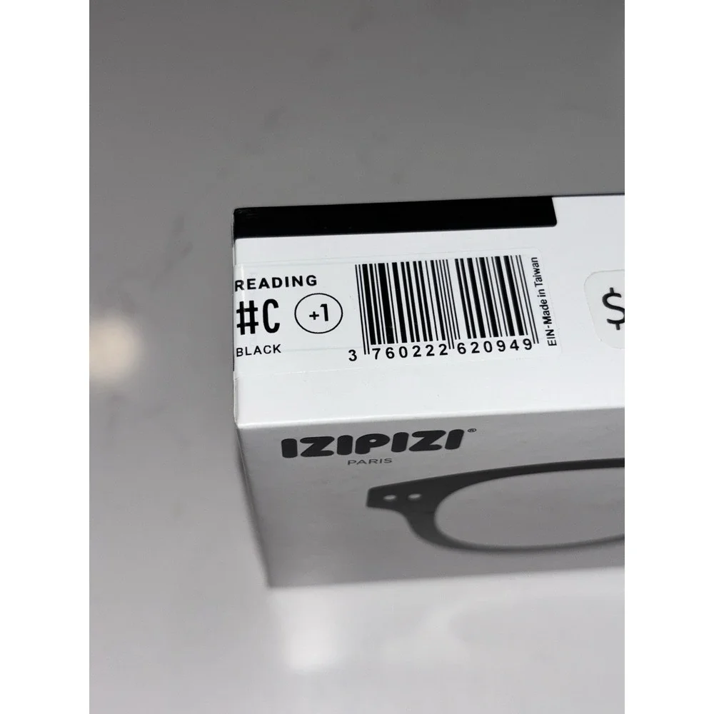 Izipizi Black Occhiali Da Lettura Reading Glasses #C 1.0 NIB